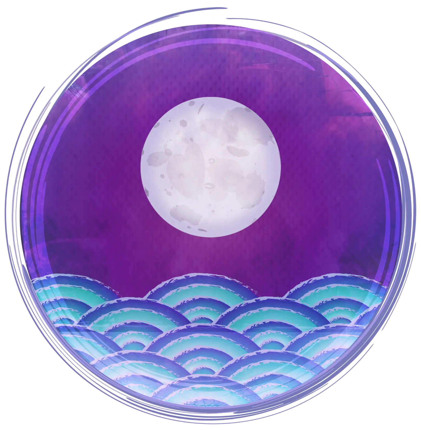 The Sea of Awareness logo, representing her integrative approach to healing through counselling, mindfulness, Reiki, and movement.